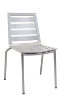 Outdoor Aluminum Chair with Multi-Slat Seat and Back