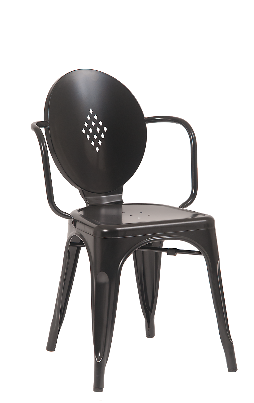 Black Finish Metal Armchair : Restaurant Furniture, A1 Restaurant Furniture