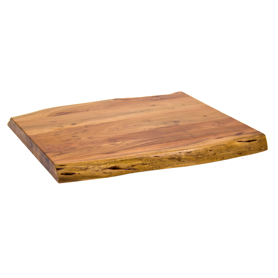 36 x 36 Acacia Wood Table Top, 21/8 Thick Restaurant Furniture, A1 Restaurant Furniture