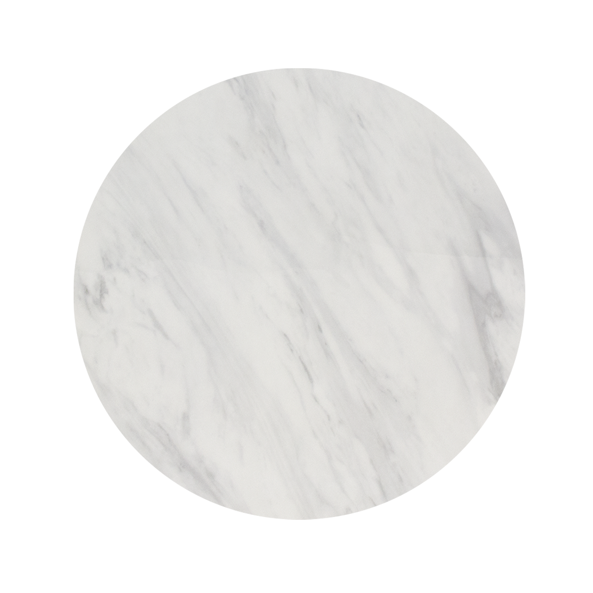 30'' Round White Marble Pattern Indoor Artificial Granite Table Top, 1