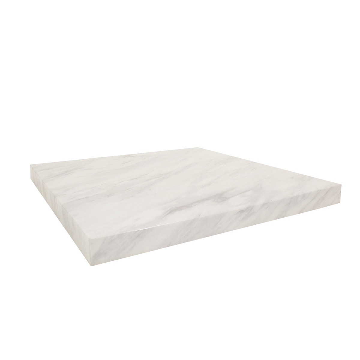 30''x48'' White Marble Pattern Indoor Artificial Granite Table Top, 1 3