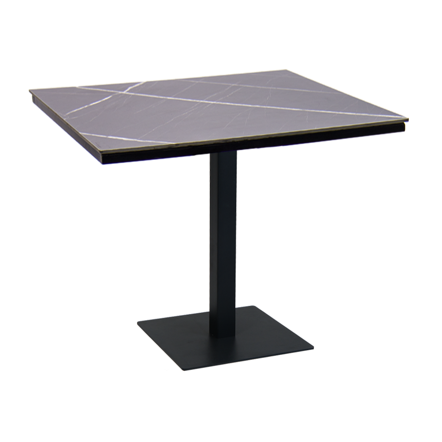 36 x 36 High Pressure Laminate Table Top with Aluminum Base
