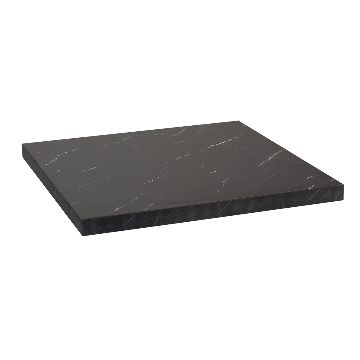 24x30 Black Granite Print Laminate Table Top, 1 1/2'' Thick
