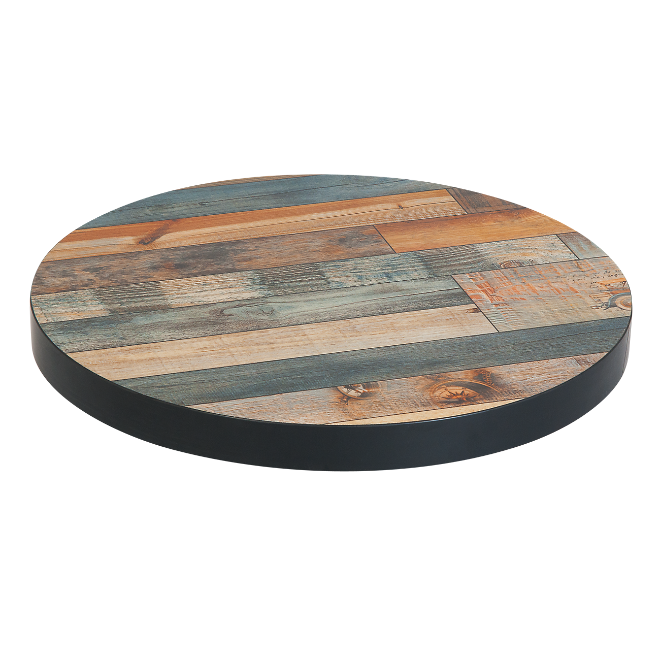 30'' Round Melamine Paint Brushed Panel Table Top, Drop Edge