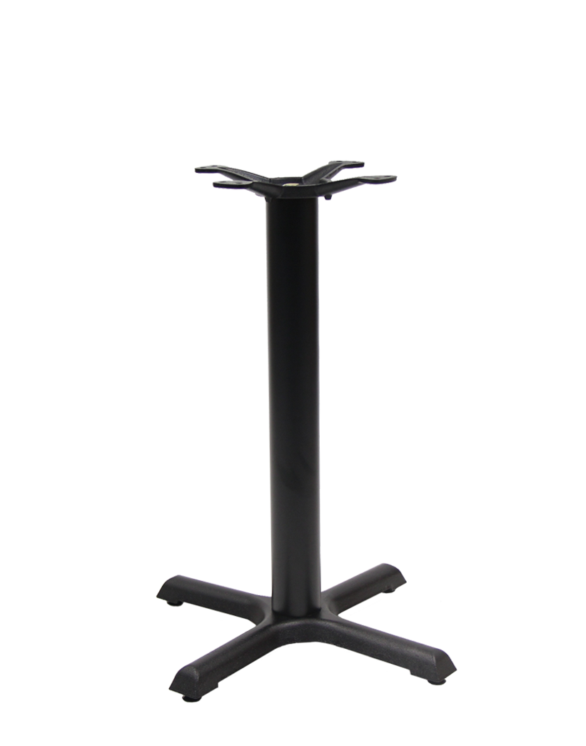 22 x 22 Cast Iron Table Base, 3 PCS Easy Assembly Restaurant