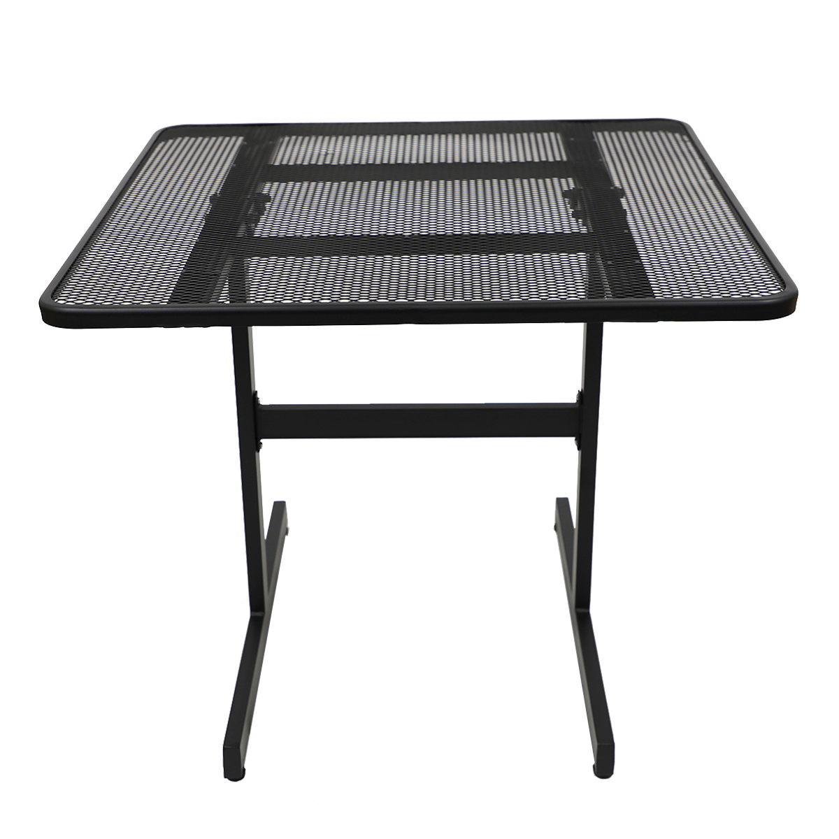 36x36 Outdoor Metal Folding Table in Black Restaurant Furniture, A1