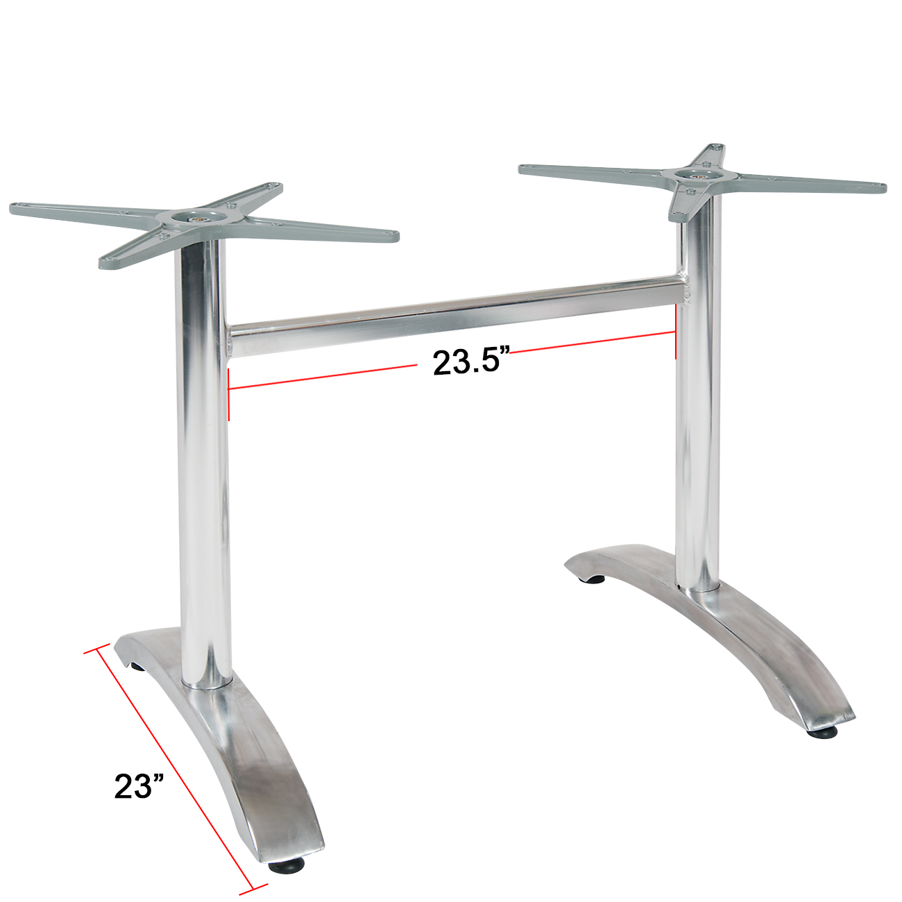 High Quality Double Aluminum Patio Table Base Aluminum Table Base ...
