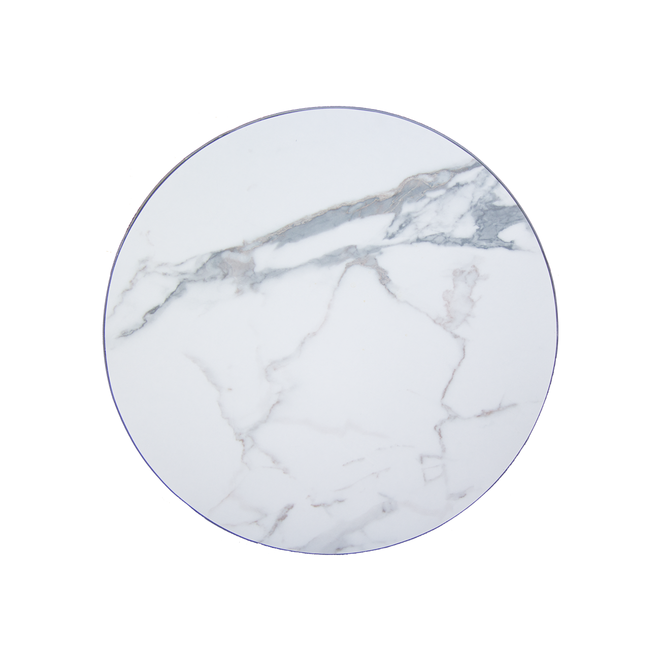 36 Round Melamine Table Top in White Finish, 2 Thick Restaurant