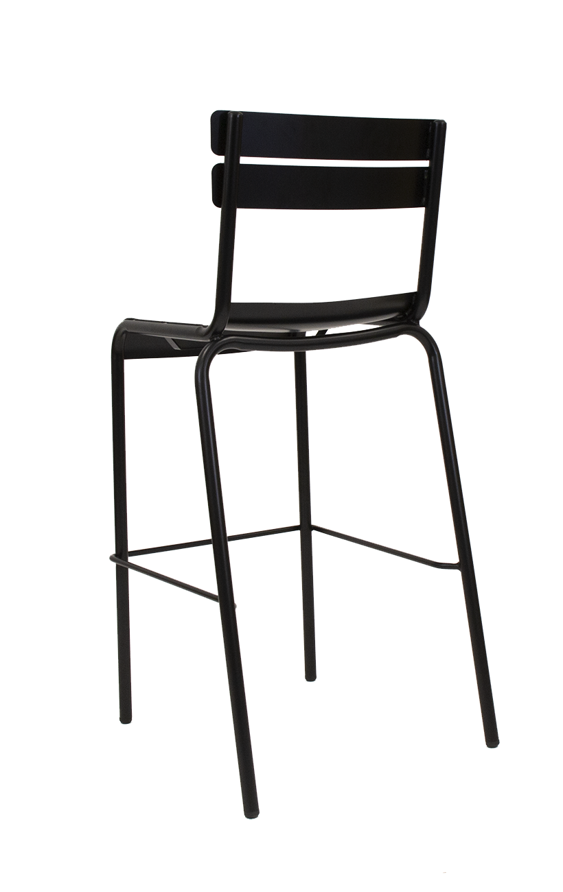 Black Metal Outdoor Barstool Restaurant Furniture, A1 Restaurant