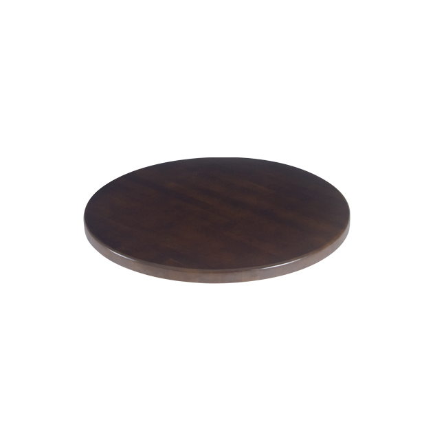 24'' Round Solid Oak Wooden Table Top, Walnut : Restaurant Furniture ...