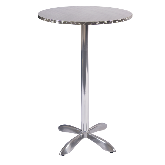Aluminum Patio Table w/ Size 27.5’’Round, bar height Restaurant
