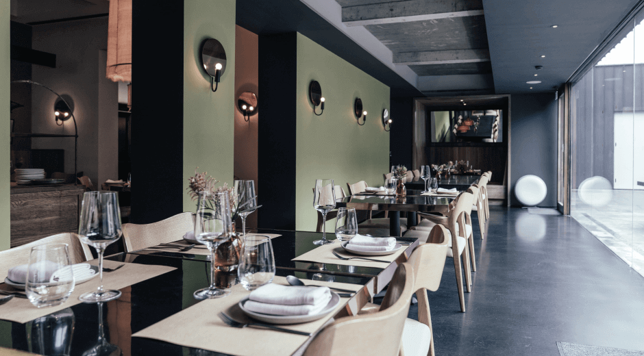 Modern dining setup with sleek tables a ...<br /><a href=