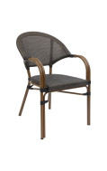 Aluminum Arm Chair with poly Woven Seat & Back