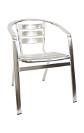 Aluminum Stack Chair with Armrest