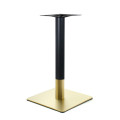Indoor 20'' x 20'' Stainless Steel Table Bases in Gold and Black Finish