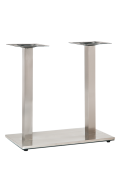 15''x 27'' Double Stainless Steel Indoor Table Bases