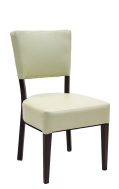 Indoor Banquet Metal Chair, Vinyl Seat and Back in Cream Color