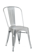 Silver Finish Tolix Metal Chair