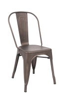 Taupe Grey(GunMetal) Finish Tolix Metal Chair