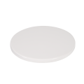 48'' Round Plain White Resin Table Top, Indoor/Outdoor
