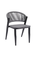 Aluminum Chair with Synthetic fiber Back & Seat, Outdoor Use