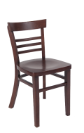 Beechwood Chair in Walnut Finish with Veneer Seat in Walnut