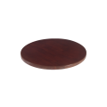 24'' Round Solid Oak Wooden Table Top, Dark Mahogany