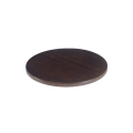 24'' Round Solid Oak Wooden Table Top, Walnut