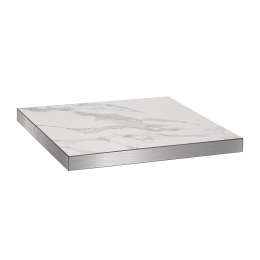 24 x 24 Melamine Table Top in White Finish, 2 Thick : Restaurant